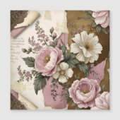 Vintage Floral - Magnetic Card (正面)