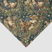 Vintage Floral Nativity on Midnight Blue 薄葉紙 (詳細)