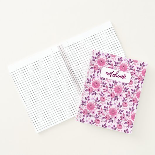 Vintage Floral Notebook ノートブック (内部)