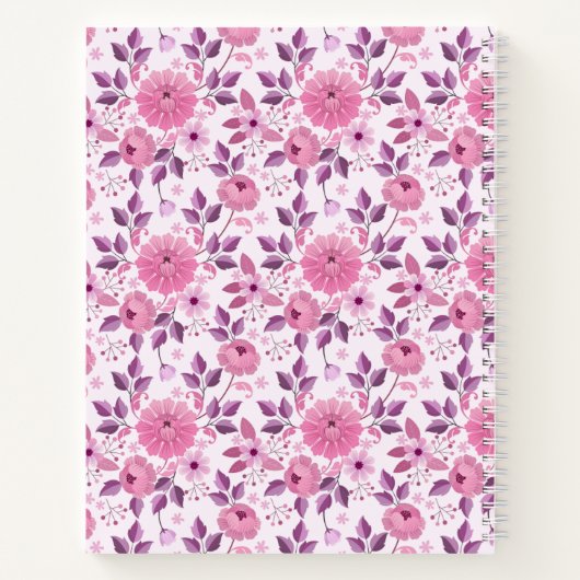 Vintage Floral Notebook ノートブック (裏面)