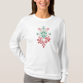 Vintage Floral Ornament - Holiday Design  Tシャツ