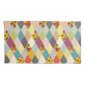 vintage floral patchwork quilt 枕カバー (裏面-右)