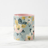 Vintage Floral Pattern Coffee Mug マグカップ (中央)