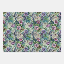 Vintage Floral Pattern for Furniture Decoupage ラッピングペーパーシート