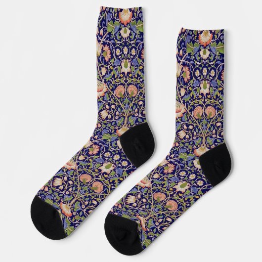 Vintage Floral Pattern, William Morris ソックス (左)