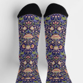 Vintage Floral Pattern, William Morris ソックス (上部)