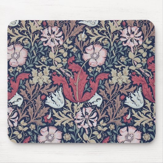 Vintage Floral Pattern, William Morris マウスパッド (正面)