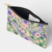 Vintage Floral Pickleball Design アクセサリーポーチ (見開き)