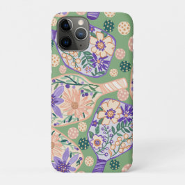 Vintage Floral Pickleball Design iPhone 11 Proケース