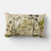 Vintage Floral Print Pillow ランバークッション (正面)