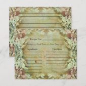 Vintage Floral Recipe Cards (正面/裏面)