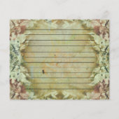 Vintage Floral Recipe Cards (裏面)