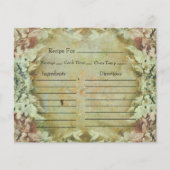 Vintage Floral Recipe Cards (正面)