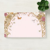 Vintage Floral Romantic Pink Botanical Post-it Not ポストイット (オフィス)