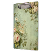 Vintage Floral Rose Greenery Decoupage クリップボード (左)