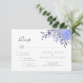 Vintage Floral RSVP Wedding Response Card (スタンド正面)