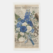 Vintage Floral & Scissors Collage (正面)