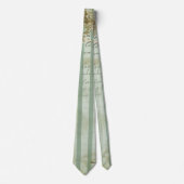 Vintage Floral Script Stripe ネクタイ (正面)