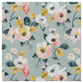 Vintage Floral Seamless Pattern Fabric ファブリック (クローズアップ)