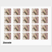 Vintage Floral - Stickers  スクエアシール (シート)