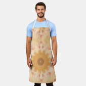 Vintage Floral Symphony エプロン (着用した状態)