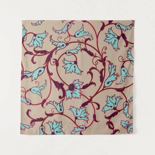 Vintage floral texture pattern. Seamless pattern, タペストリー (正面)