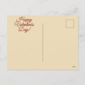 Vintage Floral Valentine's Day Postcard シーズンポストカード (裏面)