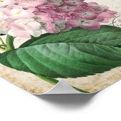 Vintage Floral Wall Art  ポスター (角)