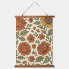 Vintage Floral Wall Hanging  吊り下げ型タペストリー