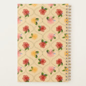 Vintage floral watercolour diamond Notebook プランナー手帳 (裏面)