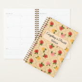 Vintage floral watercolour diamond Notebook プランナー手帳 (ディスプレー)