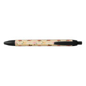 Vintage floral watercolour diamond pen 黒ボールペン (裏面)