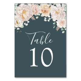 Vintage Floral Wedding Table Number Cards テーブルナンバー