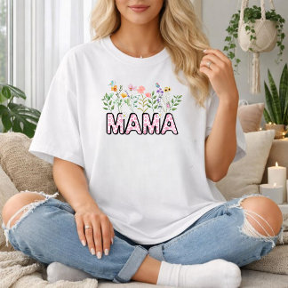 Vintage Floral Women's T-Shirts Collections Filt Tシャツ