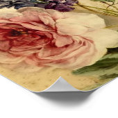 Vintage Florals from 18th Century ポスター (角)