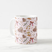 Vintage Florals & Paper Hearts Mug コーヒーマグカップ (正面左)