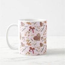 Vintage Florals & Paper Hearts Mug