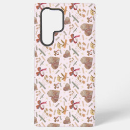Vintage Florals & Paper Hearts Samsung Case Galaxy S22 Ultraケース
