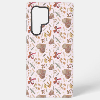 Vintage Florals & Paper Hearts Samsung Case Galaxy S22 Ultraケース