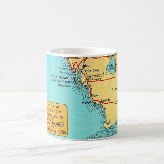 Vintage Florida Gulf Coast Mug コーヒーマグカップ (中央)