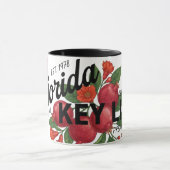 Vintage Florida Pomegranate Miami Botanical Fruit  マグカップ (中央)