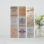 Vintage Flour and Sugar Sacks Clipart Sheet (スタンド正面)