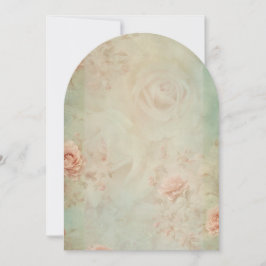 vintage flower 招待状