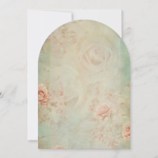 vintage flower 招待状