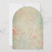 vintage flower 招待状 (正面)