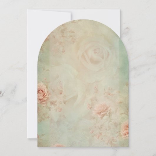 vintage flower 招待状 (正面)