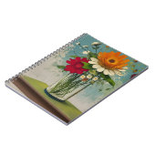 vintage flower 3 ノートブック (左側)