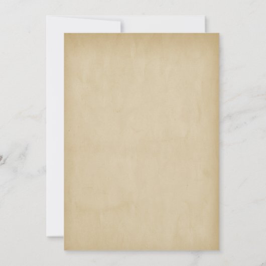 Vintage Flower Birthday 招待状 (裏面)