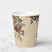 Vintage Flower Birthday 紙コップ (左)