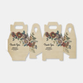 Vintage Flower Birthday Thank You フェイバーボックス (折り畳みなし)